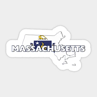 Massachusetts Colored State Sticker